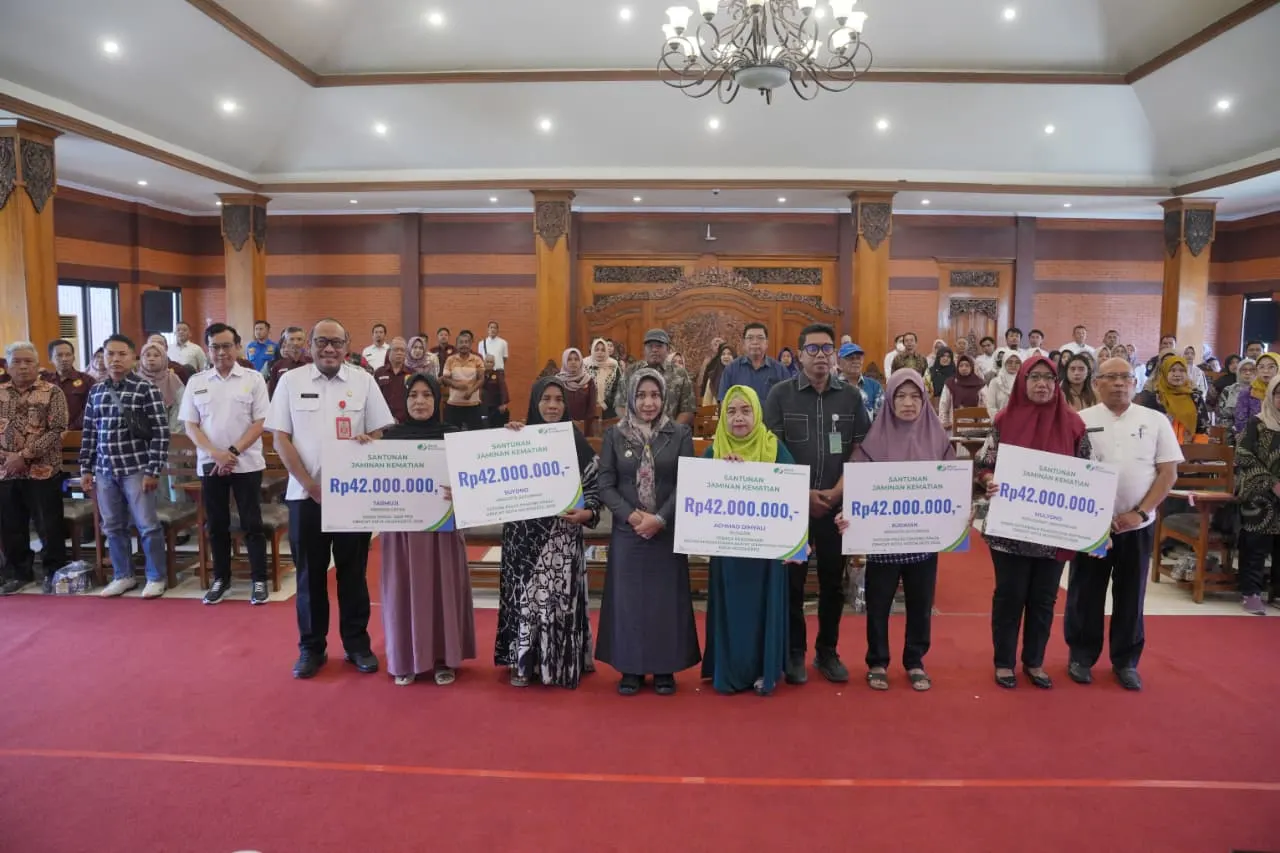 Pemkot Mojokerto Lindungi 12.199 Pekerja Rentan Lewat BPJS Ketenagakerjaan