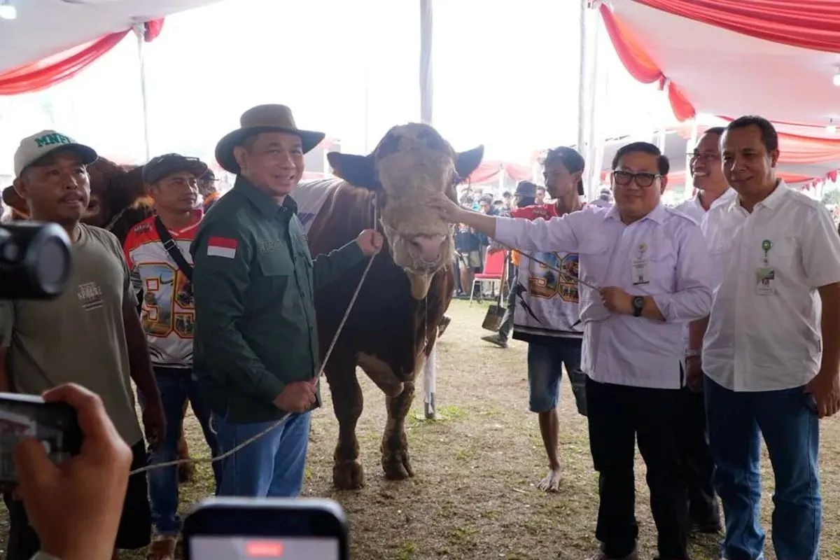 Kontes Sapi APPSI Piala Presiden 2026 yang digelar di kawasan Stadion Pakansari